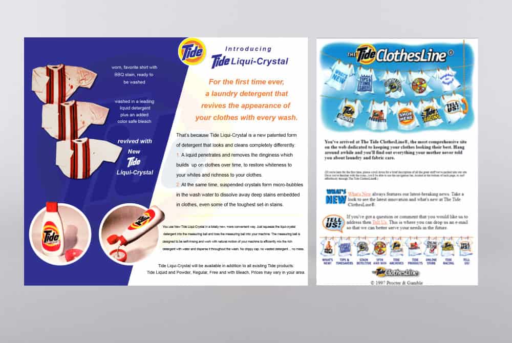 New Product Presentation Design & Web Hosting and Content Management Procter & Gamble